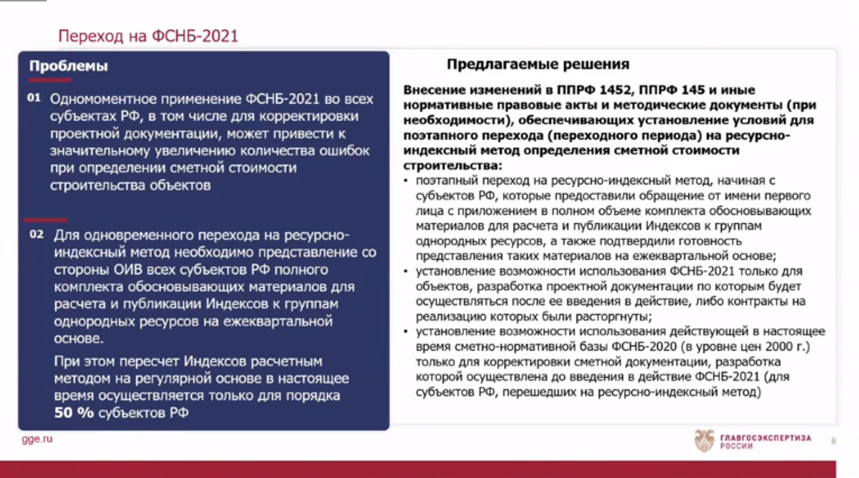 О переходе на ресурсно-индексный метод ценообразования в 2022 году